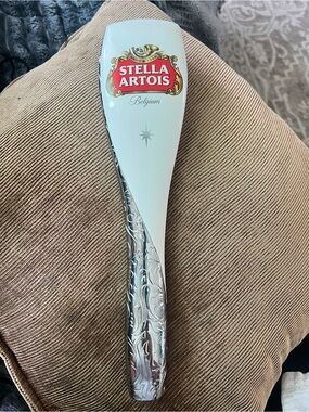 Stella Artois White & Silver Decorative Beer Tap Handle